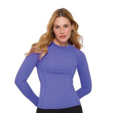 Imagem de Camiseta Feminina Selene Básica De Manga Longa Felpa Segunda Pele Academia Sport-Feminino