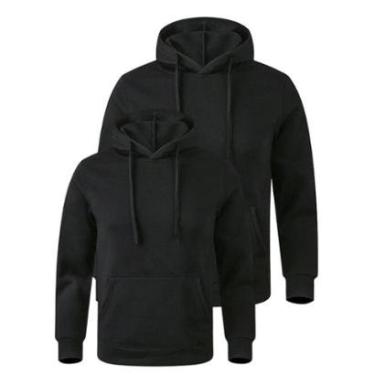 Imagem de Kit 2 Moletons Masculino Bolso Canguru Moleton Casual Capuz moletom Conforto Alta qualidade-Unissex