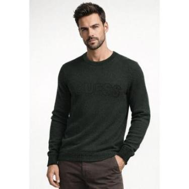Imagem de Suéter de Tricot Eco Logo Relevo Verde-Masculino