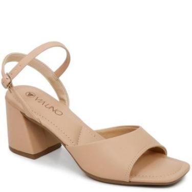 Imagem de Sandália Feminina Salto Bloco Fivela Via Uno 857010-Feminino