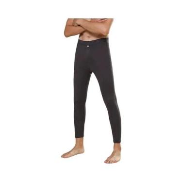 Imagem de Calças Térmicas Masculinas De Lã E Fleece Para Inverno, Leggings Elást