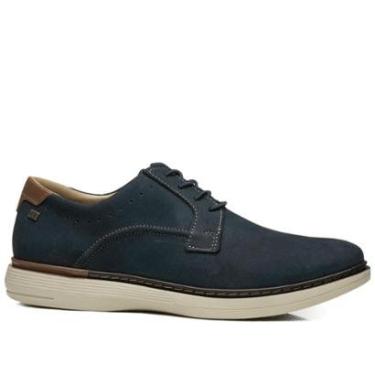 Imagem de Sapato Casual Pegada Masculino em Couro Marinho 127603-06-Masculino