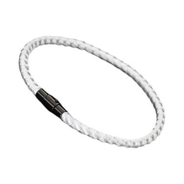 Imagem de Pulseira Masculina De Corda Com Fivela Magnética De Segurança Dupla, E