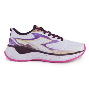 Imagem de Tênis Esportivo Diadora Giove Branco e Roxo Feminino 40 BRANCO/ROXO/PINK/DOURADO Diadora-Feminino