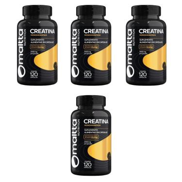 Imagem de Kit 4x Creatina Monohidratada 4x120 cápsulas Maltta-Unissex