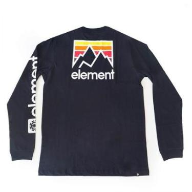 Imagem de Camiseta Manga Longa Element Joint - Preto-Masculino