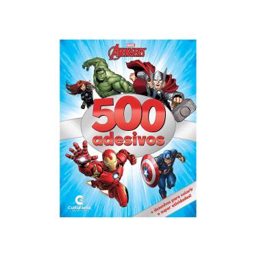 Imagem de Livro Infantil Culturama Colorindo Vingadores com 500 Adesivos
