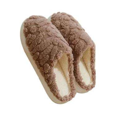 Imagem de Pantufas De Inverno Unissex Quentes E Confortáveis Com Solado Antiderr