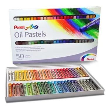 Imagem de Giz Pastel Oleoso Pentel 50 Cores - Congratulations Store
