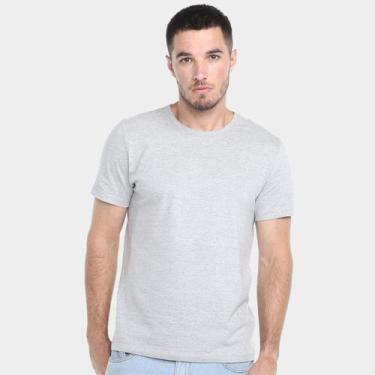 Imagem de Camiseta Hering Slim Básica Masculina, Mescla, M