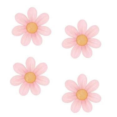 Imagem de Adesivos De Margaridas Para Parede Infantil Quarto Decoração Flor Bebê