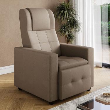 Imagem de Poltrona Reclinavel Eliete com Tecido Veludo Claranti