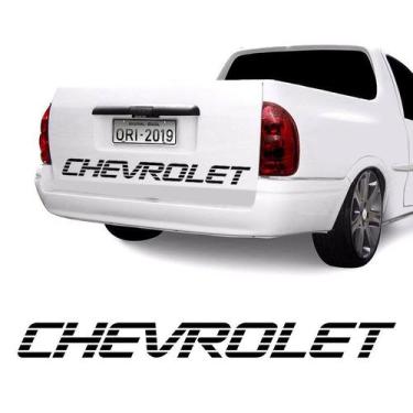 Imagem de Faixa Chevrolet Corsa Picape Pick-Up Tampa Traseira Preto - SPORTINOX