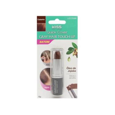 Imagem de Batom Capilar Kiss NY Gray Hair Touch Up, Castanho