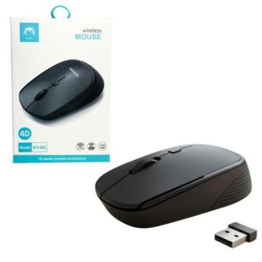 Imagem de Mouse Sem Fio Wireless VT-02 Conforto e Precisão 4D - DaiCommerce