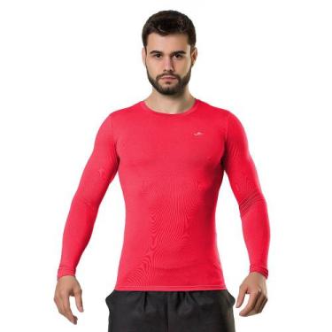 Imagem de Camiseta Térmica Proteção Uv Manga Longa Elite, Vermelho, P