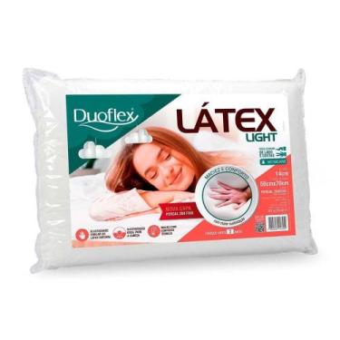 Imagem de Travesseiro Látex Light LP1102 Antiácaro c/ Capa Percal 200 Fios p/ Fr