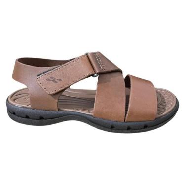 Imagem de sandalia tapua couro semi cromo masculino casual, Pinhao, 40