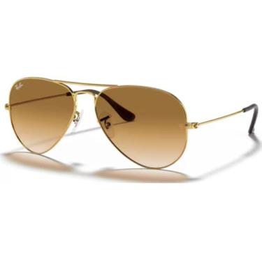 Imagem de Óculos de Sol Ray-Ban Aviador 0RB3025L Unissex, Dourado arista, 58