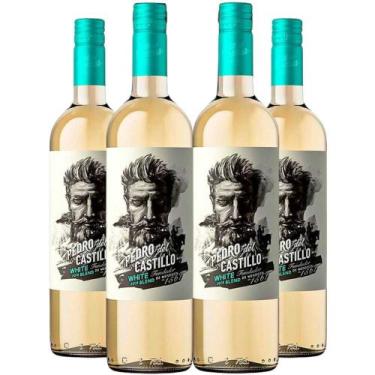 Imagem de Vinho Branco Pedro Del Castillo White Blend 750ml Kit 4 Garrafas - Bod