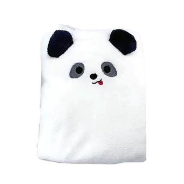 Imagem de TOALHA DE ROSTO MODELO ANIMAL FACES PANDA TAMANHO 80X30cm. COR BRANCO 