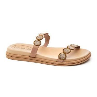 Imagem de Chinelo Beira Rio Rasteira Fem Ad 8488.129 Bege, Bege, Creme, Bronze, 