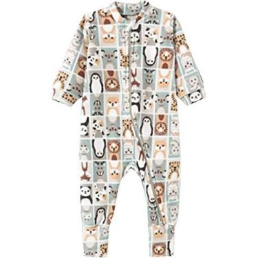 Imagem de Macacão Infantil Roupa Bebê Infantil Macaquinho Pijama Longo Comprido 