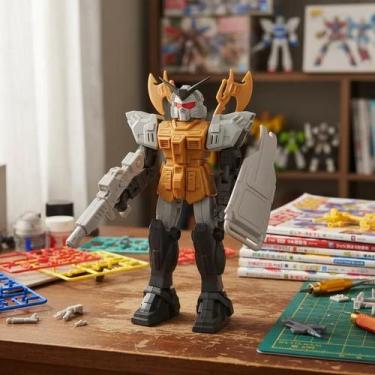 Imagem de Boneco Mega Robô Guerreiro Cartela Pica Pau 880 Cartela Coleção