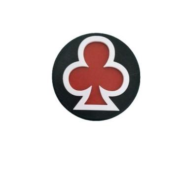 Imagem de Naipes - Botão Dealer Poker - DaMa, Vermelho