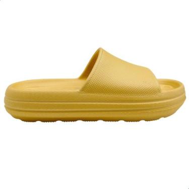 Imagem de Chinelo Nuvem Infantil Menina Molekinha Macio Leve, 27, Amarelo, Amare