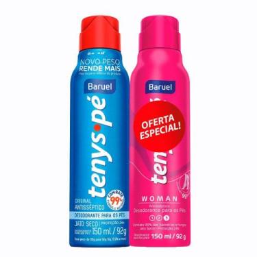 Imagem de Desodorante Para os Pés Tenys Pé Baruel Original 150ml + Woman 150ml