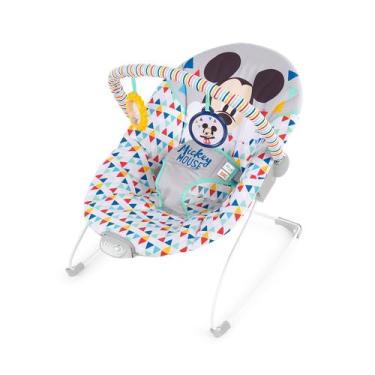 Imagem de Cadeira descanso bebê vibratória mickey bright starts até 9kg menino d