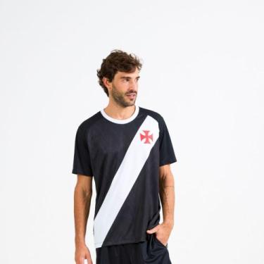 Imagem de Camiseta Vasco da Gama Principia Masc Original Braziline Cor:PretoTama