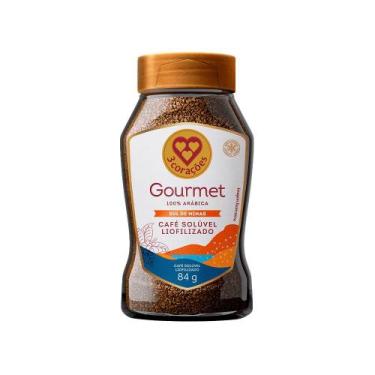 Imagem de Café Solúvel Liofilizado Sul de Minas Gourmet 3 Corações Vidro 84g