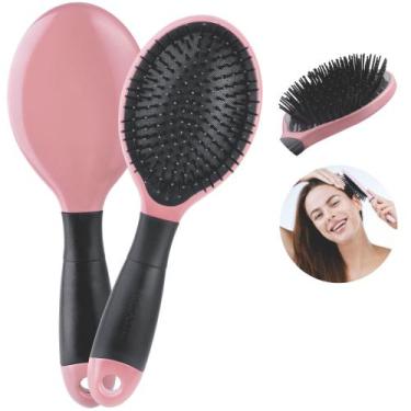 Imagem de Escova De Cabelo Profissional Raquete Almofada Cabeleireiro - Dompel, 