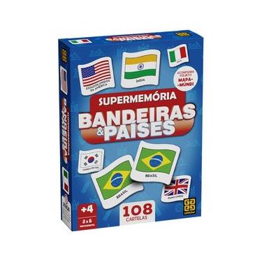 Imagem de Jogo Supermemória Bandeiras & Países Grow