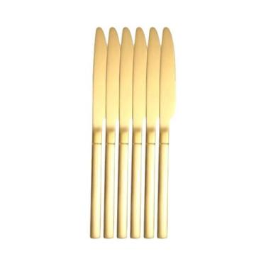 Imagem de Conjuntos De Talheres De Aço Inoxidável Dourado 6/24/30PCS, Facas, Gar