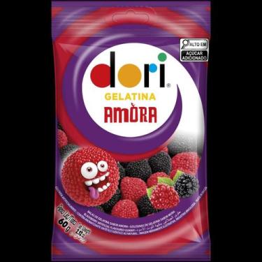Imagem de Kit c/ 6 Balas De Gelatina Dori Sabor Amora 60g - Sem Gluten