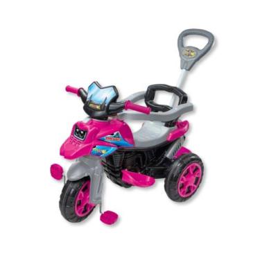 Imagem de Trciclo passeio e pedal moto trail rosa - maral