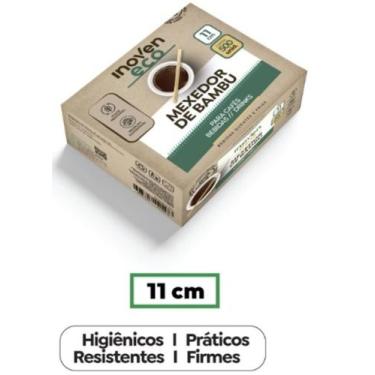 Imagem de Mexedor Inoven Bambu Lisa 11cm Eco Bebidas Café Drinks 500un