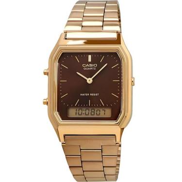 Imagem de Relógio casio vintage dourado aq-230ga-5amqydf-sc