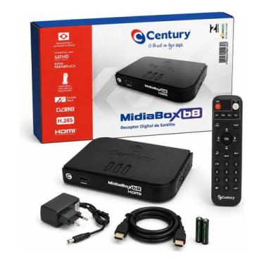 Imagem de Receptor Century Midiabox B8 Nova Parabólica HD HDMI, Bivolt