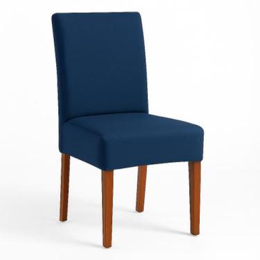Imagem de Capa De Cadeira Malha Gel Para Mesa De Jantar Kit Com 4 pçs Luxo e Pro