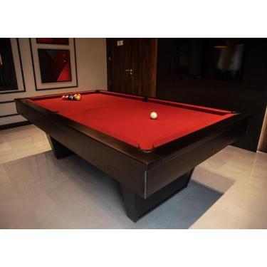 Imagem de Mesa de Sinuca/Bilhar - 2,34x1,34 - Nelson Bilhares, Vermelho