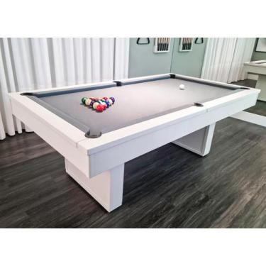 Imagem de Mesa de Sinuca/Bilhar - 2,34x1,34 - Nelson Bilhares, Cinza