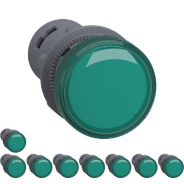 Imagem de 9 Sinaleiro 22mm Led Verde 110vca - Xa2evf3lc Schneider