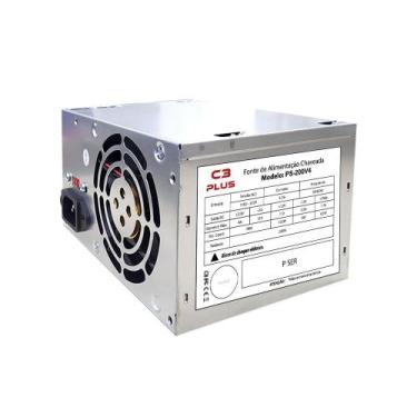Imagem de Fonte ATX Para Computador PC 200W Sem Cabo PS-200V4 C3Tech, 200W
