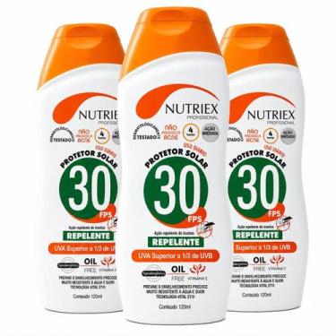Imagem de Kit 3 Protetor Solar Fps 30 C/ Repelente 120ml Nutriex