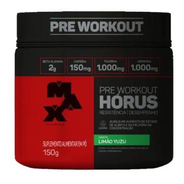 Imagem de Horus - Pré Treino (150g) Max Titanium -, Limão Yuzu