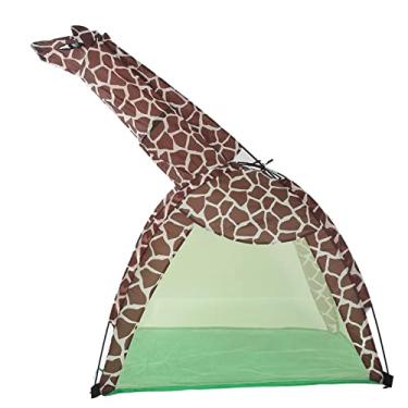 Imagem de As crianças brincam com a tenda de brincar, fácil de montar e resistente estilo animal bonito As crianças brincam com a tenda da girafa para ambientes internos e externos